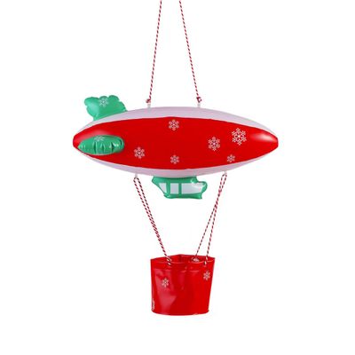 E-TING Santa Clothing Accessories Inflatable Fire Balloon Ship Flying Boat for elf Doll Christmas DecorationDoll is not Included