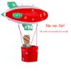 E-TING Santa Clothing Accessories Inflatable Fire Balloon Ship Flying Boat for elf Doll Christmas DecorationDoll is not Included view 2
