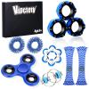 Vipctery 8Pcs Fidget Toys for Kids Valentines Day Gifts for HimTeens Boys ADHD Autism Toys Adults EDC Cool Gadgets Desk Toys Fidgets for Classroom Magnetic Fidget Rings Figette Spinner view 1