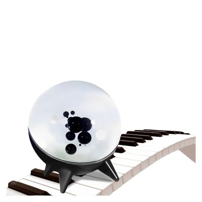 Ferrofluid Sound Visualizer, Magnetic Fluid Speaker, Ferrofluid Display Lamp, Dancing Ferrofluid Speaker with Music Rhythm, Magnet Liquid Toy, Desktop Decorations Gifts(Black)