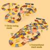 281 PCS Race Tracks Construction Toys for 3 4 5 6 7 8 9 Year Old Boys Girls, 4 PCS Truck Car, Tower Crane, Toddler Track for 4-6, Christmas Birthday Gifts for Age 3-5, Engineer Building SetKids Toys view 4