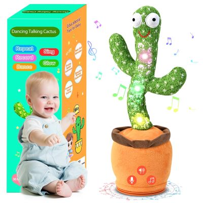 TWORIVER Valentine Gifts for Kids Baby Toys 0-6 3-6 6-12 12-18 Months Dancing Talking Cactus, Toddler Boys Girls Gifts for 2 3 4 5 6 7 8 9 10 Month Old Baby Toys for 1 Year Old Boy Girl