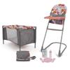 509 Crew: Melange Flora - at Home 8 Piece Set - Highchair, Play Yard, Shoulder Bag, 5pc Feeding Accessories, Fits Dolls Up to 18", Doll Toys, Kids 3+ view 1