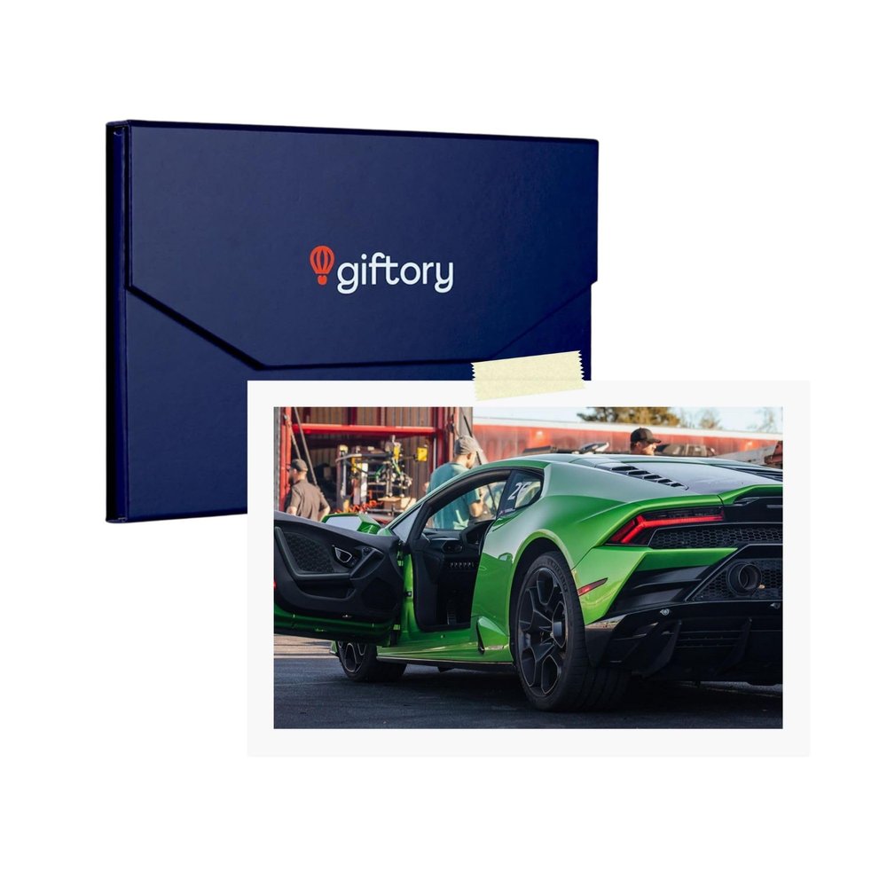 Giftory Racing Experience Gift Certificate North Carolina - Supercar Driving Adventure - Luxury Track Day Birthday Anniversary - Never Expires