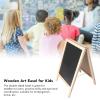 ToysCentral Basics Wooden Kids Easel, Foldable Standing Art Easel with Double Sided Magnetic Whiteboard & Blackboard, Large Painting Space, Classic Style, #311 view 2
