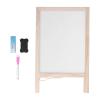ToysCentral Basics Wooden Kids Easel, Foldable Standing Art Easel with Double Sided Magnetic Whiteboard & Blackboard, Large Painting Space, Classic Style, #311 view 3