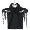 FIESTAS GUIRCA Hanging Figure Doll with Button Eyes (90 cm) - Halloween Decoration with Motion, Light and Sound - Ideal for Creepy Parties and Celebrations - Black view 2