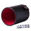 Abaodam Professional Pu Leather Dice Cup Set with Double-Layer Lid Includes Dice for and Family Entertainment view 1