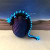Glow in The Dark Crystal Dragon with Dragon Egg, 3D Printed Glow in The Dark Red Green Blue Crystal Dragon, Fidget Dragon Toy, Executive Office Home Decor GD001-RGB view 3