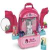 Pet Hospital Deluxe Set Backpack 3 in 1 for Girls Aged 3 to 7 Years, with Acrylic Window and pet & Accessories. view 2