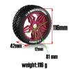 116mm 1/8 RC Off Road Buggy Tire Wheel 17mm Hex Compatible with ARRMA ZD Racing(Green) view 3