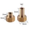 8pcs Brass M2 Long Wheel Nuts 5mm 8mm for 1/24 RC Crawler Vehicle Axial SCX24 AX24 Upgrade Accessories(8mm) view 2
