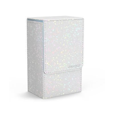 Boltquan Pearlized White Tarot Card Holder with Light Blue Interior  Fold-Top Case with Magnetic Lid Closure  Fits Standard Tarot Decks  Outer Dimensions 5.39 x 3.38 x 2 Inches (Pearlized White)