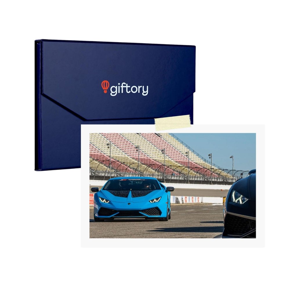 Giftory Racing Experience Gift Certificate New York - Supercar Driving Adventure - Luxury Track Day Birthday Anniversary - Never Expires
