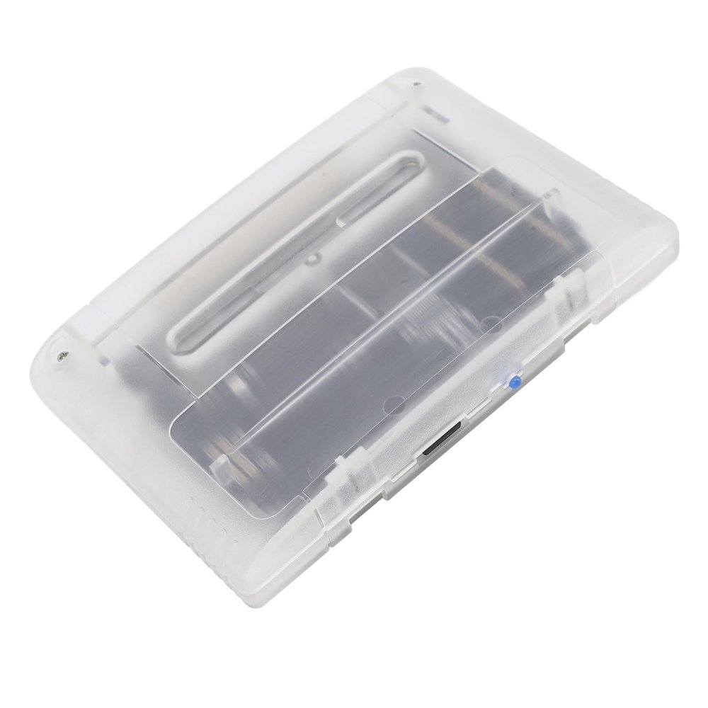 Multi Game Cartridge for SFC, 3000 in 1 Game Flash Memory Card, with 8GB Memory Card, Game Cartridge Expansion Card for SNES, SFC Gaming Console (Transparent White)