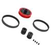 Adjustable Aluminum Alloy Belt Drive Transmission Gear System with Wheel Base Pulley for Axial SCX10 1/10 90046 90047 RC Car view 2