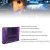 Multi Game Cartridge for SFC, 3000 in 1 Game Flash Memory Card, with 8GB Memory Card, Game Cartridge Expansion Card for SNES, SFC Gaming Console (Transparent Violet) view 3