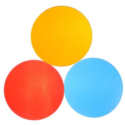Alasum 3pcs Discs Miniature Doll Display Bases Colored Transparent for Model Crafting for Tabletop Games and Scenes