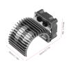 equlup Motor Heat Sink with Cooling Fan, Accessory Heat Sink with Cooling Fan Brushless Motor Engine for 1/10 Scale Electric RC Car 540/550 Motor (Black) view 2