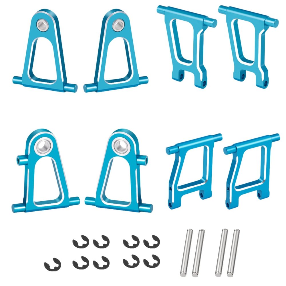 8Pcs MORFUM Aluminum Alloy Front & Rear Suspension Arms Swing Arm Set Compatible with Tamiya TT01 TT01D TT01E 1/10 RC On Road Touring Car Upgrade Parts