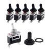 POWTAXBJGD 5pcs Power SPST Rocker Switch 2 Pin Heavy 15A 250V ON/Off Rocker Toggle Switch with Boot Cap E-TEN1021 view 1