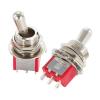 POWTAXBJGD 5Pcs SH T80-T Series Lever Toggle Switch 12mm 5A 125VAC(6PIN ON Off ON) view 3