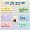 HOME.X Cubbi Sleep Aid Night Light for Toddler Gen.2 - Alarm Clock, Wake-Up Light, Sleep Mode, Music & White Noise Soother, Tap Control Colors, Soft Silicone, Rechargeable view 3