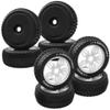 OD 4.52" 1/8 RC Buggy Rubber Tires Tyre w/Plastic Rim 17mm Hex & OD 4.52" 1/8 RC Buggy Rubber Tires Tyre w/ 5 Spoke Plastic Rim 17mm Hex view 1