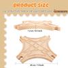 2 Pack Wooden Train Track Multi Way Switch Track Wood Train Track Expansion Accessories for Most Major Toy Trains Railway Table Activities Games view 2