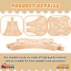 2 Pack Wooden Train Track Multi Way Switch Track Wood Train Track Expansion Accessories for Most Major Toy Trains Railway Table Activities Games view 3