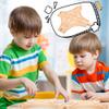 2 Pack Wooden Train Track Multi Way Switch Track Wood Train Track Expansion Accessories for Most Major Toy Trains Railway Table Activities Games view 4