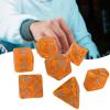 ljhnba Polyhedral Dices Set Clear Multi-Sided Acrylic Dices Tiny Role Playing Table Game Dices Portable Small Decoration view 2