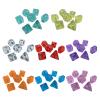 ljhnba Polyhedral Dices Set Clear Multi-Sided Acrylic Dices Tiny Role Playing Table Game Dices Portable Small Decoration view 4
