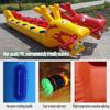 TZLGMDER Group Outdoor Games Outdoor Teamwork Games, Lawn Games Inflatable Dragon Boat, Team Building Exercise Activity Game, 2pcs(5 Seats) view 3