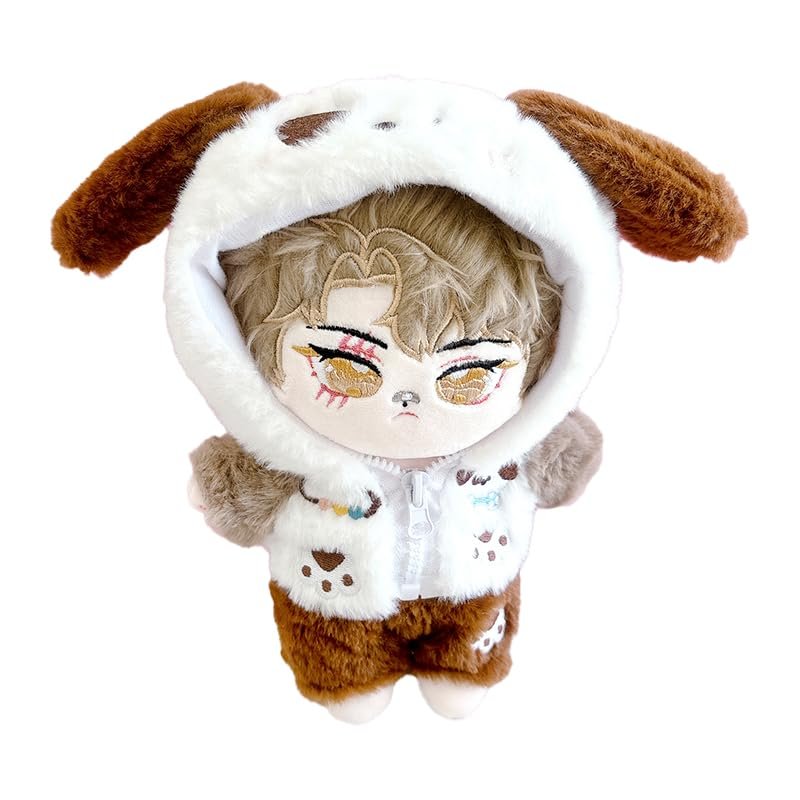 (G triger) (Sewing Clothes), 7.9 inches (20 cm), Fluffy Costume for Plush Toys, Hoodie & Pants Set, Dogs