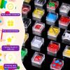 Sumind 24 Pcs Mini Maze Cube Puzzle Box Set Gift for Christmas, Balance Iq Maze 3D Brain Teaser Ball Ideal Prizes Gifts Puzzles Party Favor for Mind Challenge Gifts (Classic) view 3