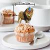 18pcs Glitter Lion Gorilla Dessert Cupcake Topper Pick for Wild Animal Theme Decor Supplies Baby Shower Men Women kids Happy Birthday Party Decoration view 2