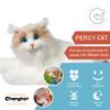 Chongker Interactive Companion Robot Cat Pets, Handmade Weighted Stuffed Animals, Cat Plush Toy with Voice Response, Realistic Heartbeat and Purring, Ragdoll Cat view 3
