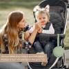 2 Pack Silicone Pacifier Holder Case, Baby Pacifier Holder Pouch for Newborn, Boys and Girls, Portable Silicone Pacifier Bags (Sage+Ether) view 3