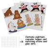 18pcs Glitter Dessert Cupcake Topper Pick for Cute Animal Yoga Shower Theme Decor Supplies Baby Shower Woman man Happy Birthday Party Decoration view 3