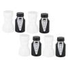 26pcs Wedding Bubble Bottles Bride and Groom Shape Mini Bubble Party Bottles for Anniversary Engagement Bridal Celebration Black and White view 3