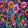1000 Adult Puzzle Pieces, Painted Flower Fields, Stunning Bright Colors, Suitable for Puzzle Enthusiasts view 1
