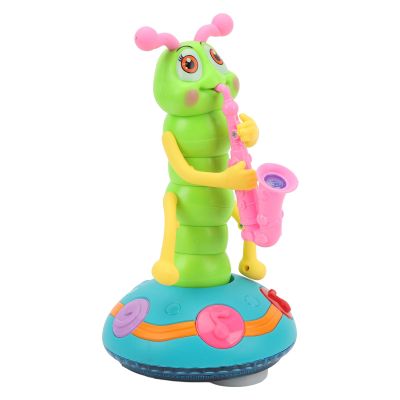 BTSEURY Dancing Singing Toys, Electric Singing Twisting Crawling Toy, Wriggle Twisting Crawling Toy Kids Electric Saxophone Toy with Music and Light for Children