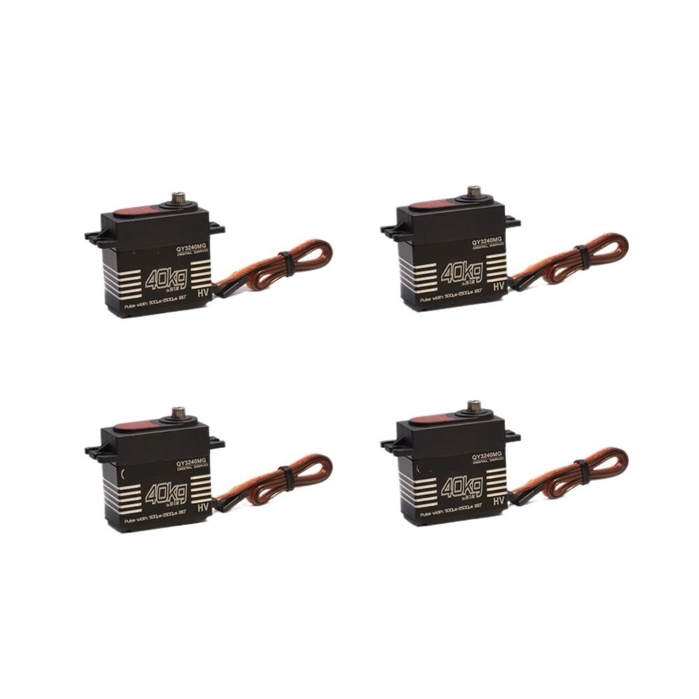 1/2/4 Pcs Servo High Torque 35KG 40KG Metal Gear Digital Servo Suitable for Remote Control Accessories 1/8 1/10(4x40kg 180degree)