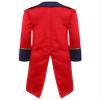 TSSOE Kids Boys Medieval Prince Jacket Tailcoat Jacket Renaissance Victorian Jacket Coat Colonial Costume Red 10 Years view 2