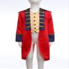 TSSOE Kids Boys Medieval Prince Jacket Tailcoat Jacket Renaissance Victorian Jacket Coat Colonial Costume Red 10 Years view 3