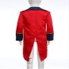 TSSOE Kids Boys Medieval Prince Jacket Tailcoat Jacket Renaissance Victorian Jacket Coat Colonial Costume Red 10 Years view 4