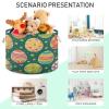 Kigai Easter Egg Round Storage Basket with Cotton Rope,Large Collapsible Laundry Basket Blanket Toy Clothes Storage Bin for Bedroom Bathroom Nursery view 4
