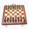 Large Metal Chess Sets Foldable Portable Travel Chess Set Educational Toys for Adults and Children with Chessboard and Chess Pieces (29.7 X 29.7 X 2.7cm) view 3