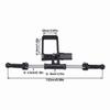 Aluminium BTA Servo Mount and Steering Link Linkage for 1/10 RC Crawler Vanquish Phoenix VS4-10 F10 Portal Axle Upgrade (Black) view 2